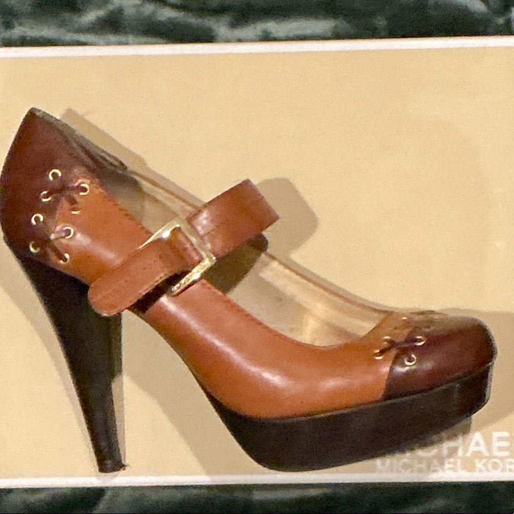Michael Kors Tan and Brown Heels